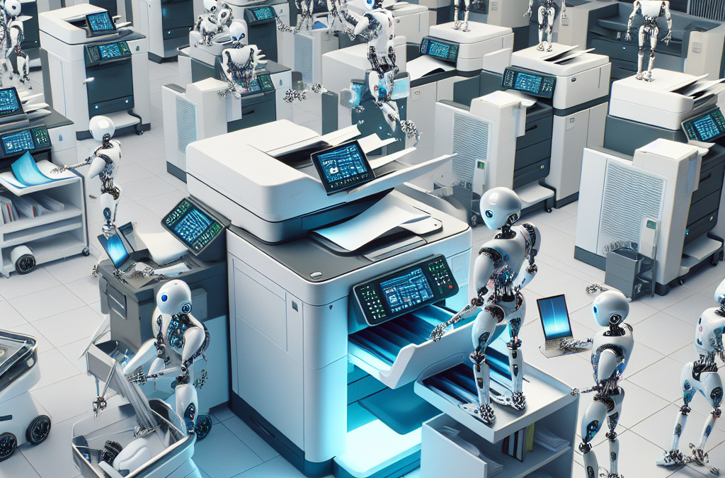 Maximizing Copier Productivity with Swarm Robotics-Inspired Maintenance Systems