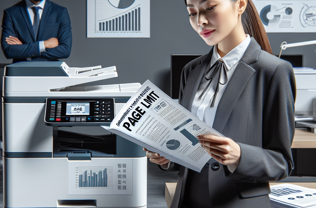 Understanding Your Copier’s Monthly Page Limit