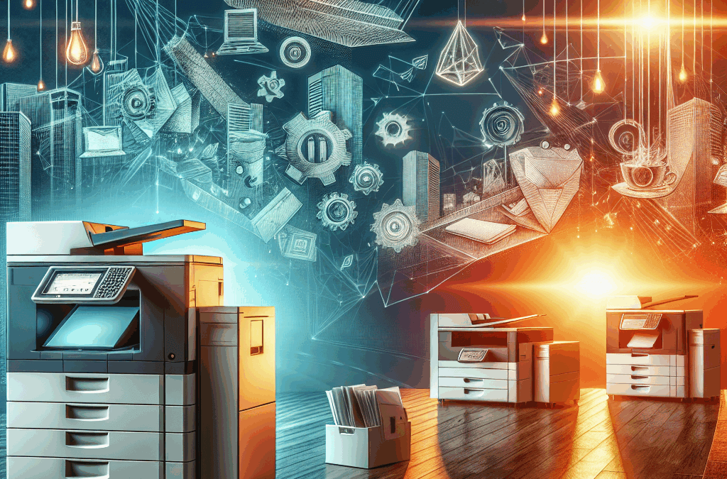 Technician providing emergency commercial copier leasing support in Greenacres, 24/7 professional copier service for busin...