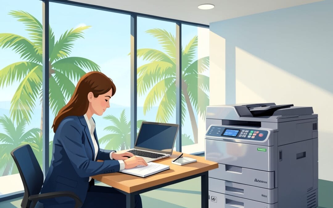 Commercial copier leasing in South Florida business offices highlighting common overlooked benefits in South Florida